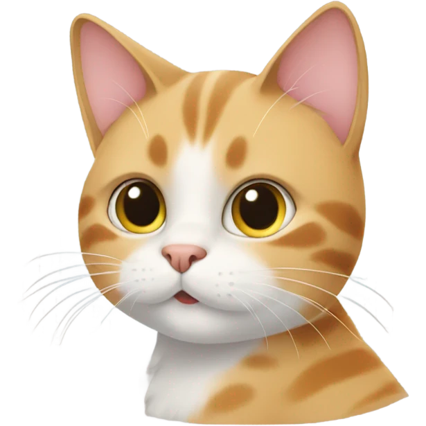 Cat in the morning  emoji