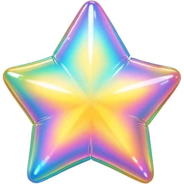 y2k hollow star bubble shiny emoji