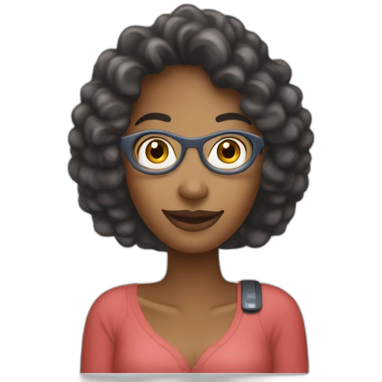 Woman with Nokia 3310 emoji