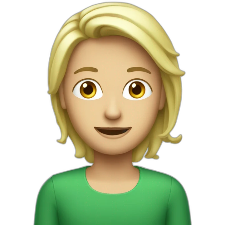 Une télé verte  emoji