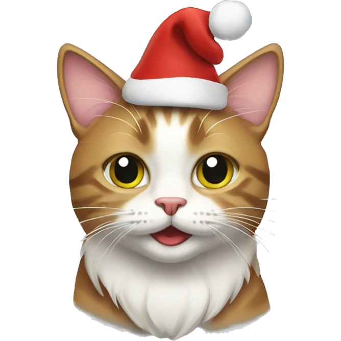 Christmas cat emoji