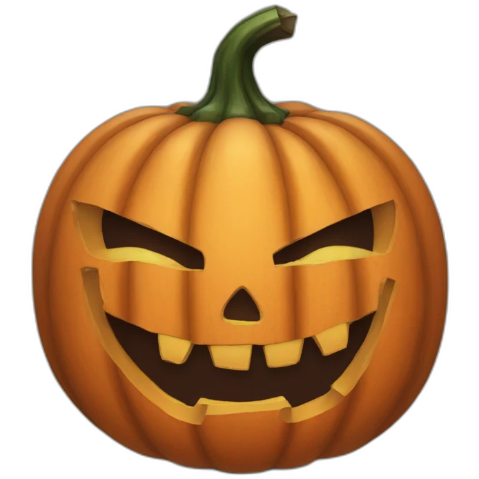 Halloween jack o' lantern emoji