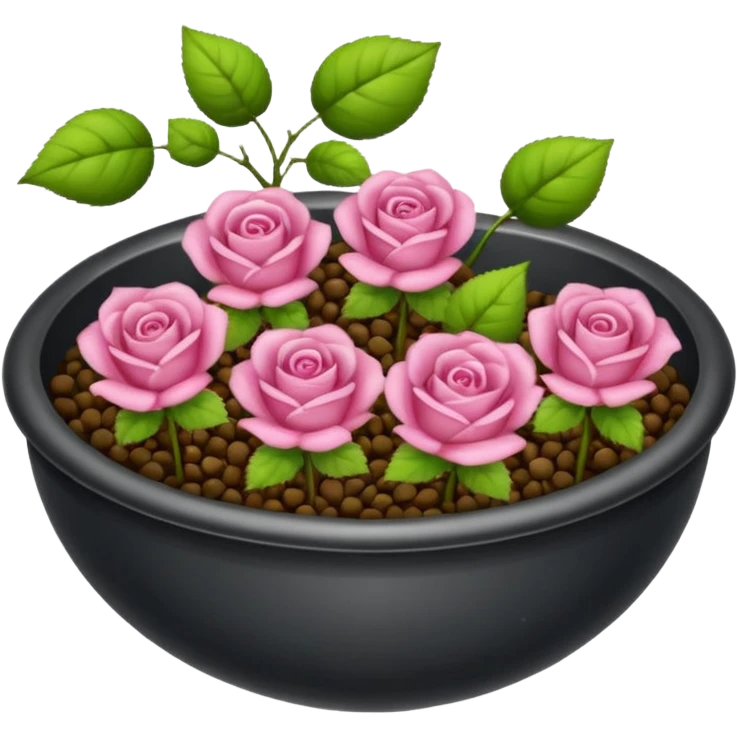 Un tamis avec des trous pour séparer des baies roses, des graines noires emoji