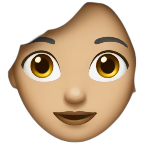 femme blanche brune emoji
