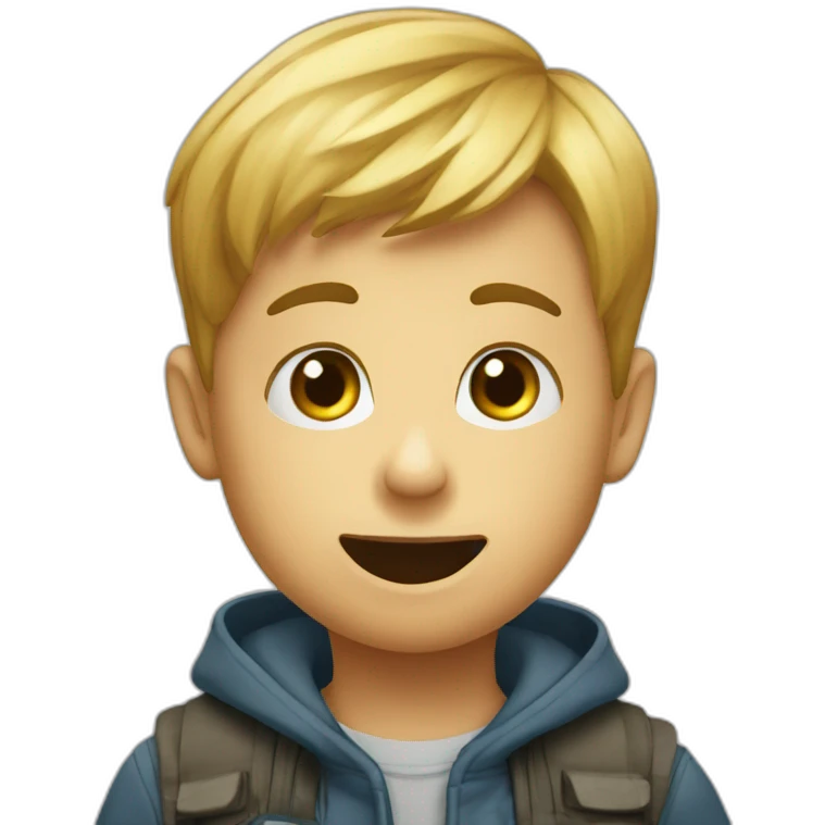 young kids reacting to question with a question mark emoji