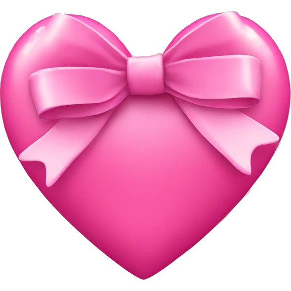 Pink heart with bow  emoji