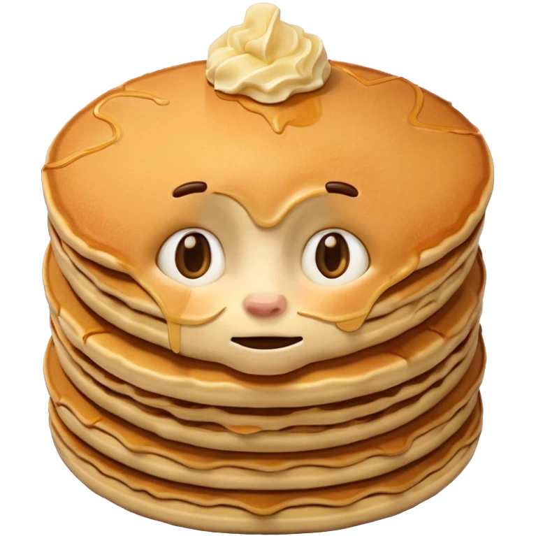 Pancake cartoon person emoji