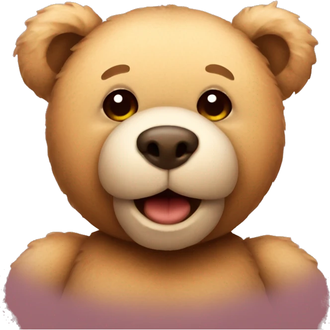 Teddy bear inlove emoji