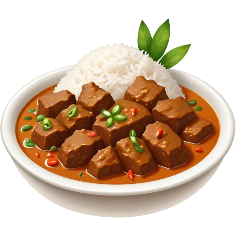 Beef rendang emoji