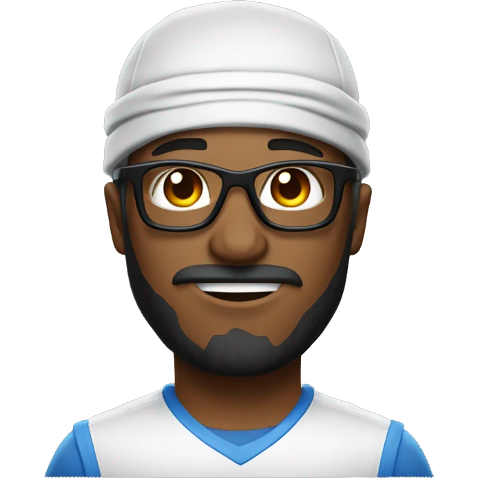 Jugador Gamer con gafas emoji
