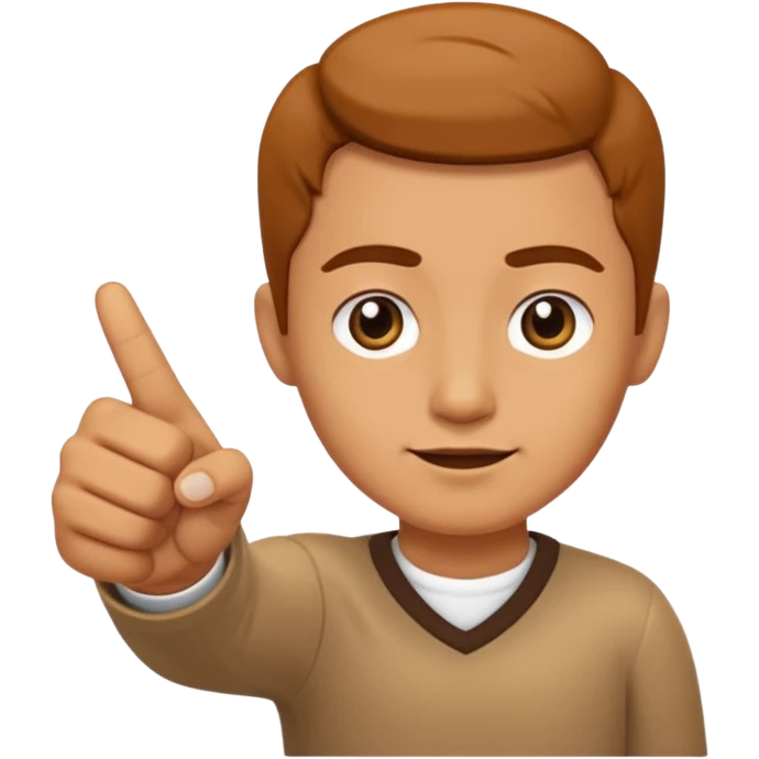 a finger pointing at the reader emoji