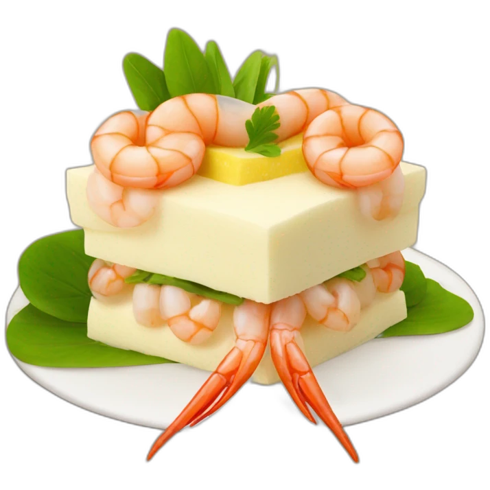 peruvian causa of shrimp food emoji