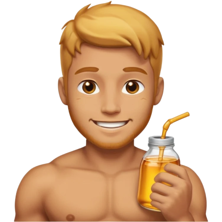 Male shirtless honey skin six pack sexy big dih lean handsome feel good face emoji