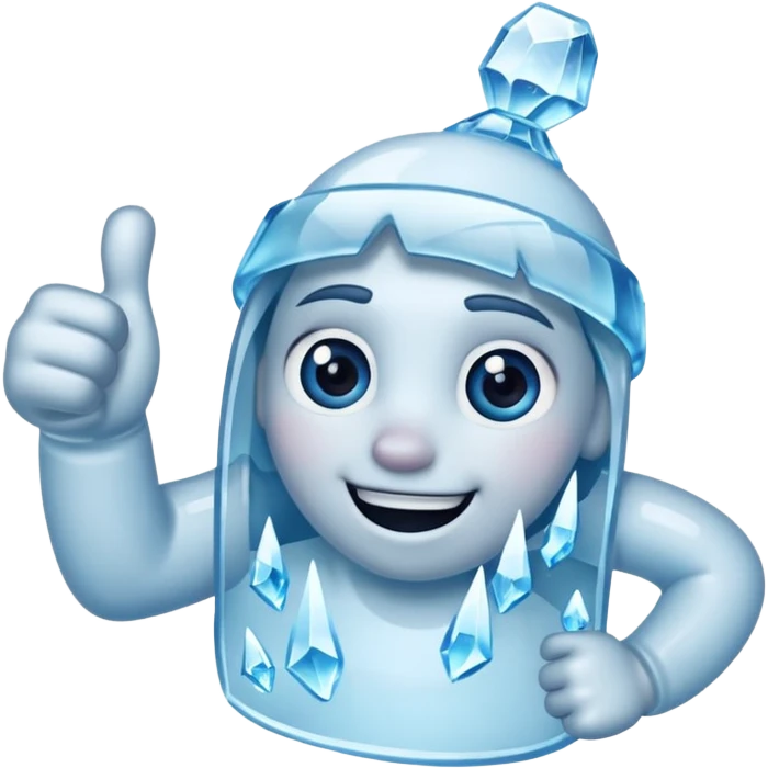 freezing thumbs up emoji