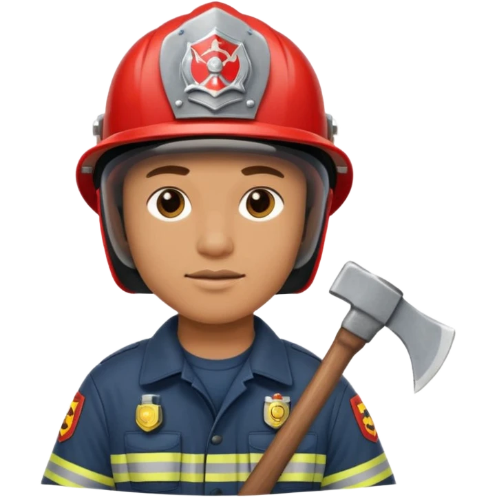 firefighter with axe emoji