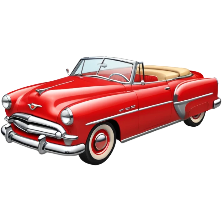 1950s convertible illustration emoji