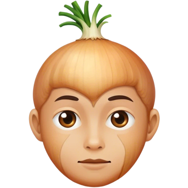 A human onion emoji