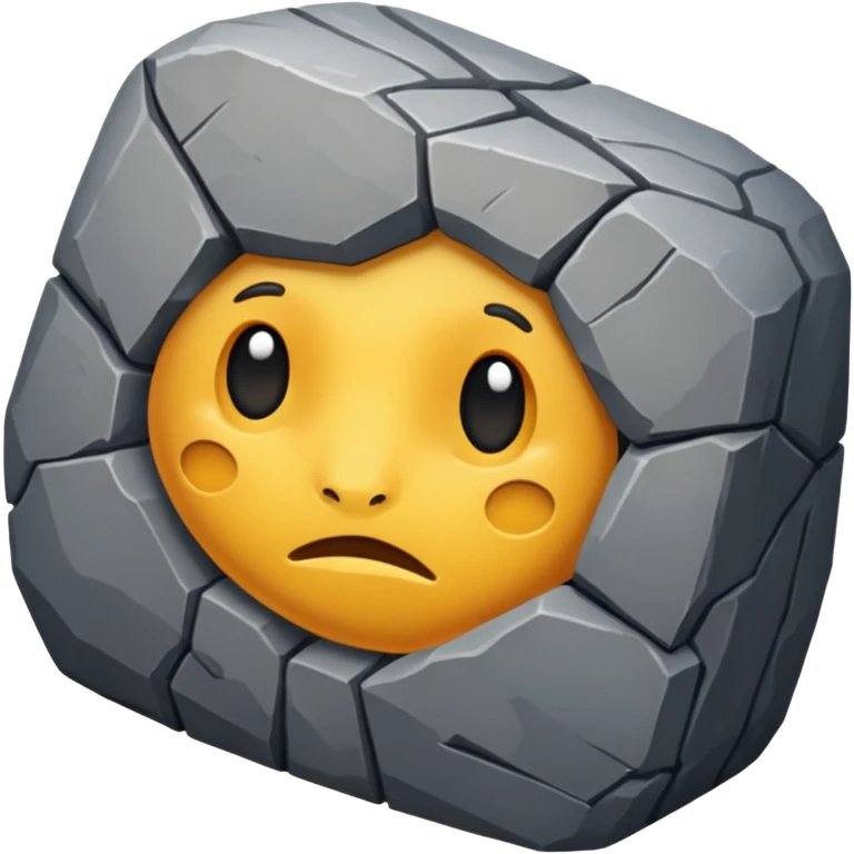 generate me a simple rock without face emoji