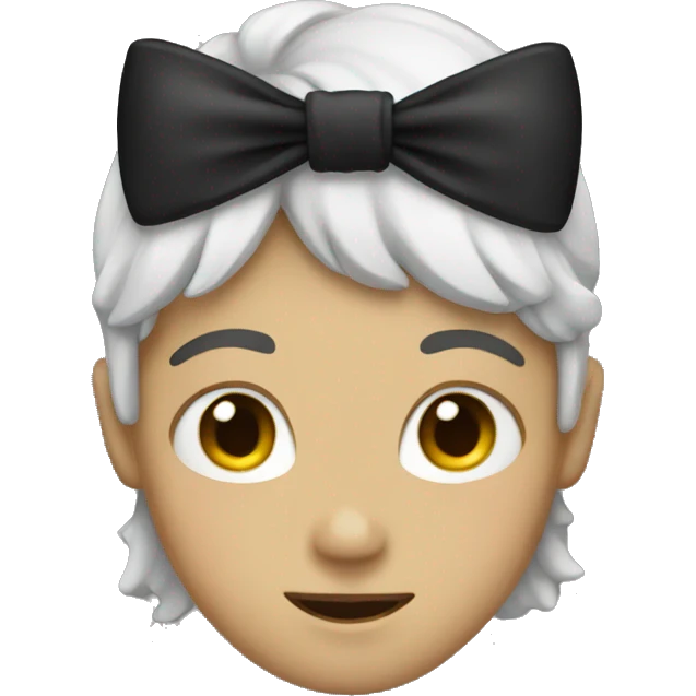 Black bow emoji