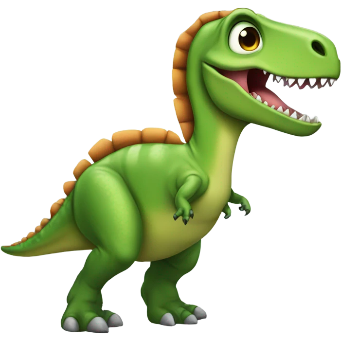 pregnant dinosaur with a jet pack emoji