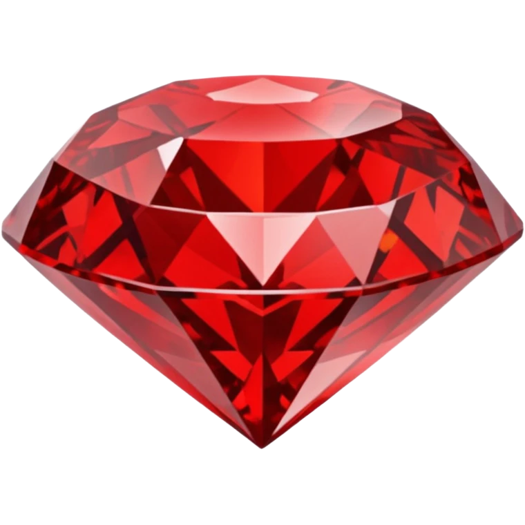 Red Diamond Crystal with "RED" written in the center emoji