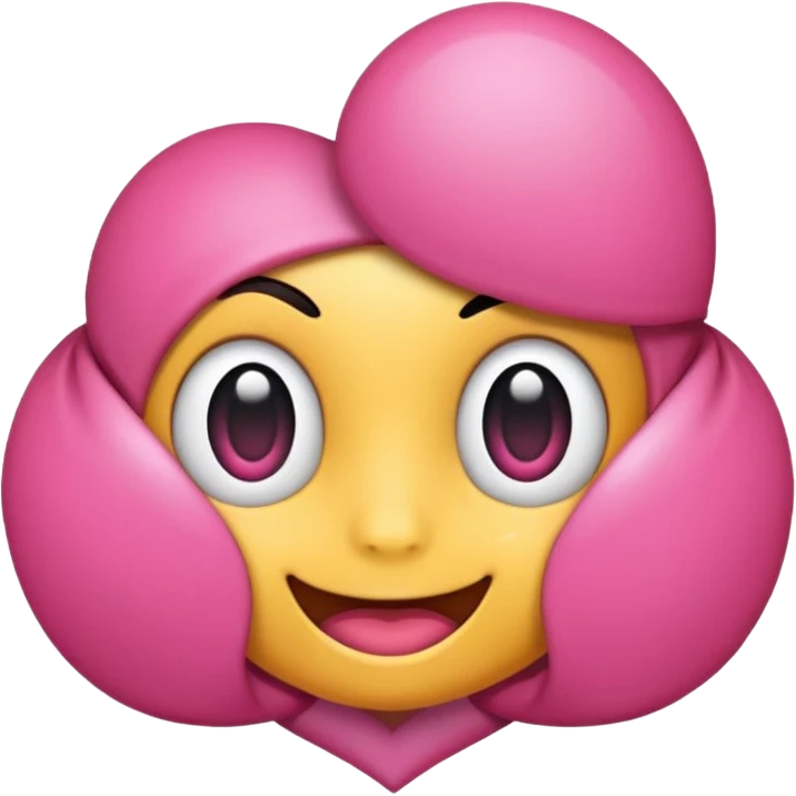 Gerente um coração rosa emoji
