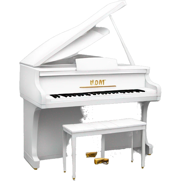aesthetic white piano  emoji