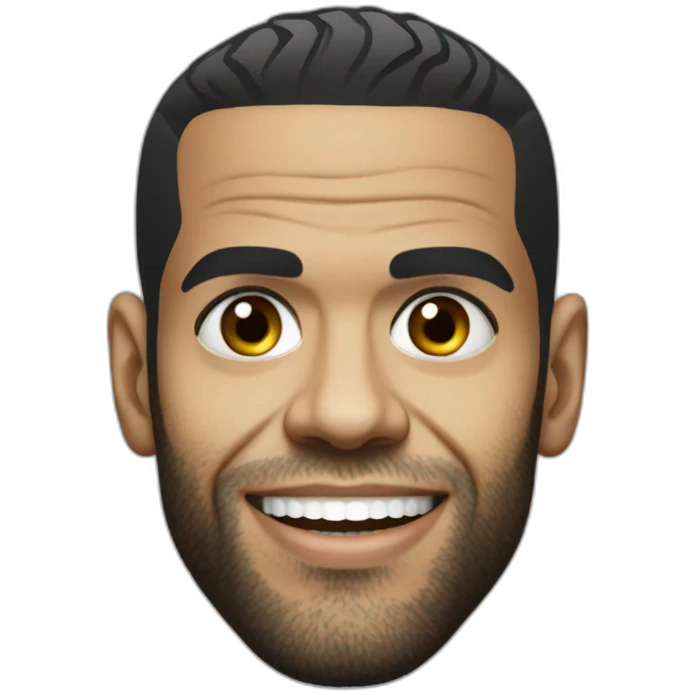 dani alves portrait realistic football player emoji