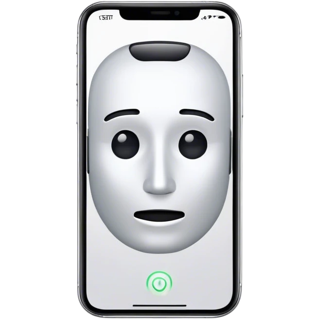 phone with face id emoji