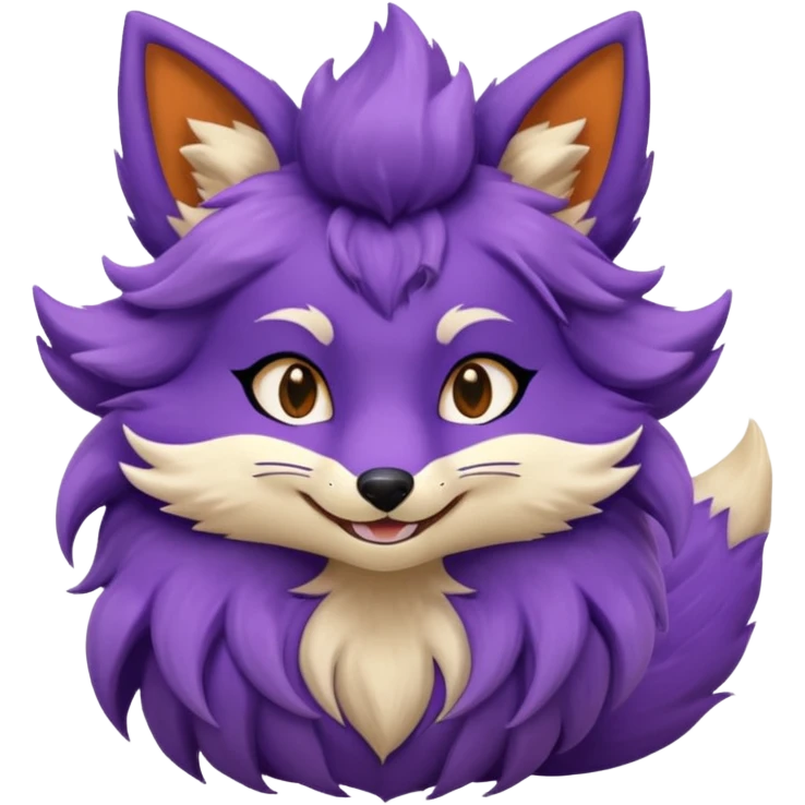 Purple kitsune emoji