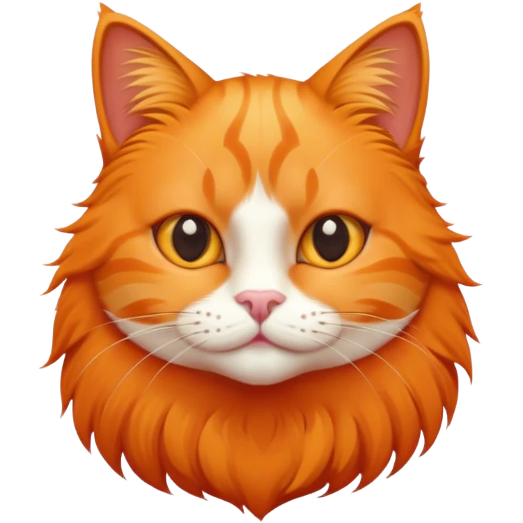 Cute orange cat emoji