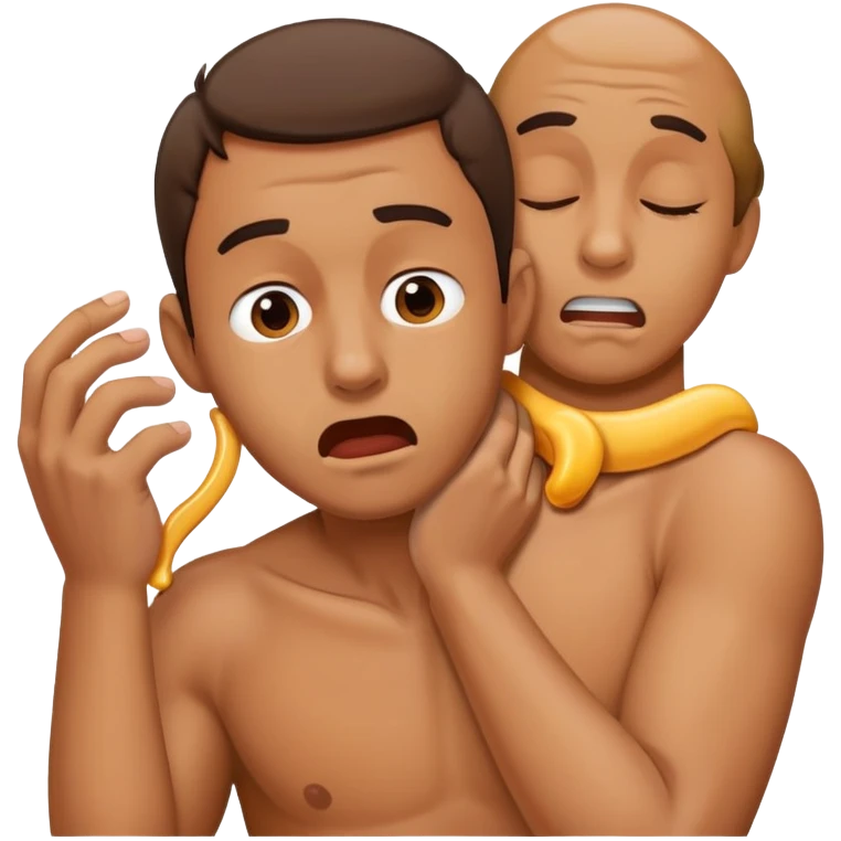 Guy  choking his self emoji