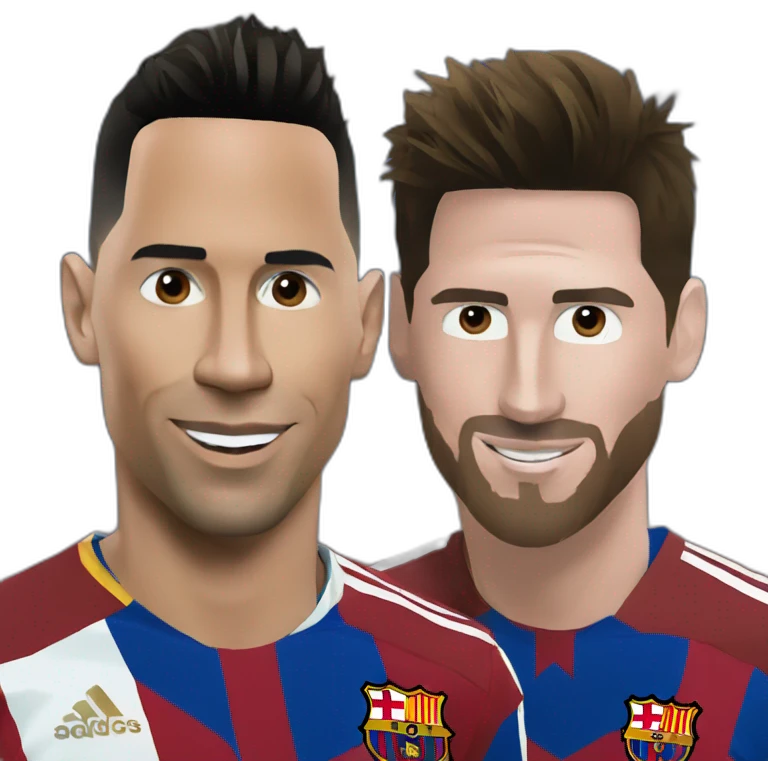 Ronaldo and messi emoji