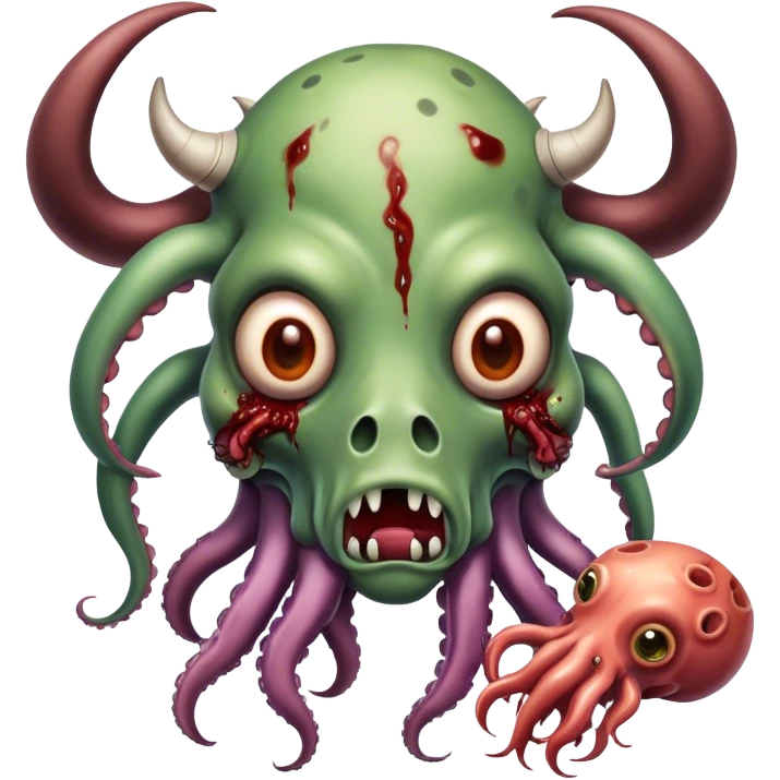 🧟‍♂️+🦑+🐮 emoji