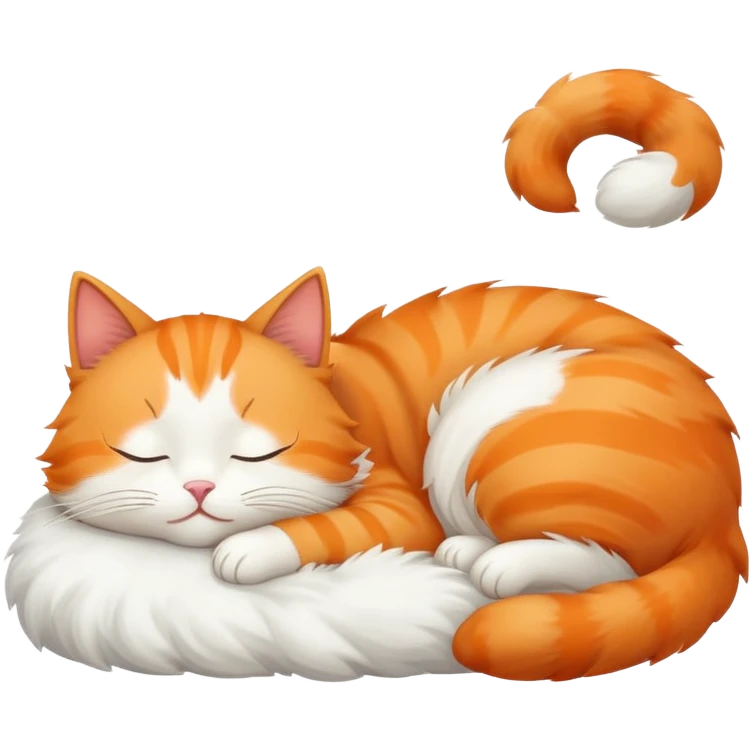 Cat sleeping emoji