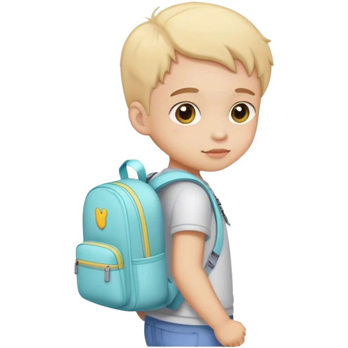 child with pastel backpack emoji