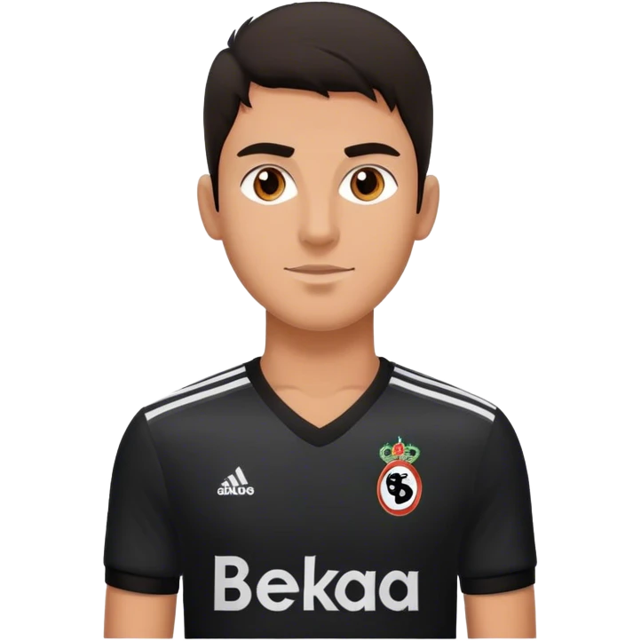beşiktaşlı genç erkek emoji