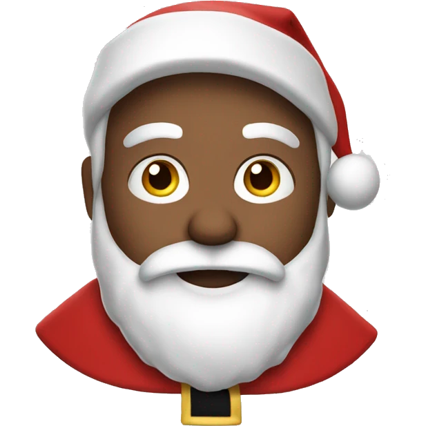 Santa wearing a cape emoji