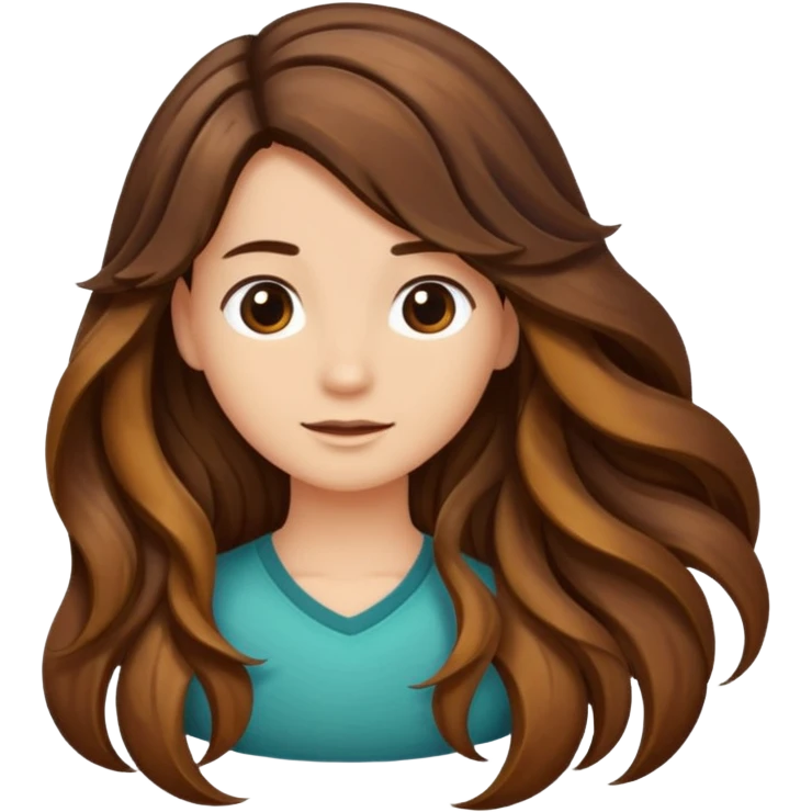 hair strand half of it is the strand and half is divided into the different layers of hair emoji