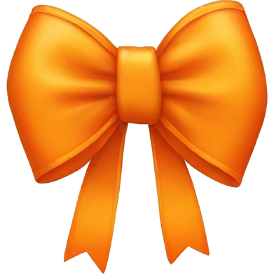 Orange bow  emoji