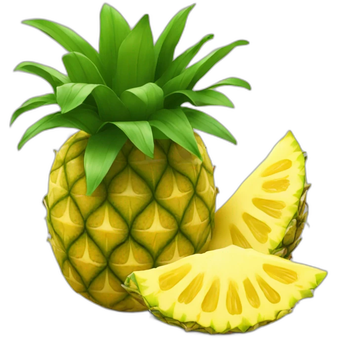 Ananas qui rigole emoji