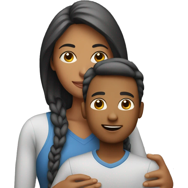 Mom with boy emoji