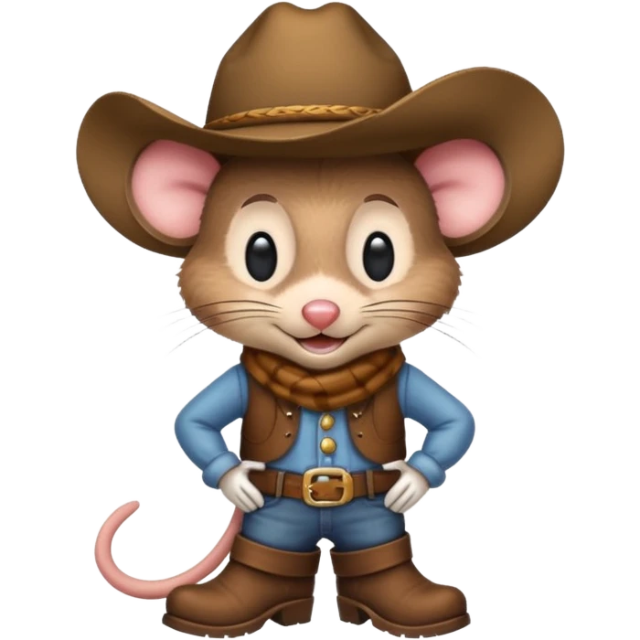 Ratón vaquero emoji