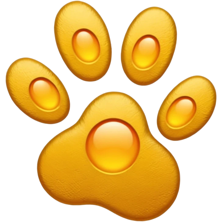paw print with a sun emoji