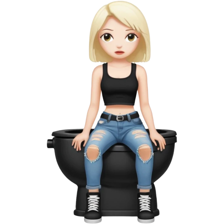 Skibidi toilet baddie emoji
