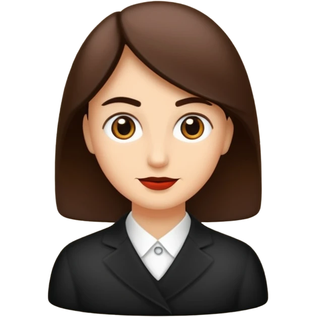 dalgalı saçlı esmer kız emoji