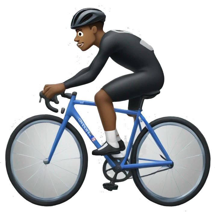 Mbappé sur un vélo  emoji