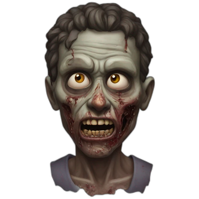 zombi hyperrealistic emoji
