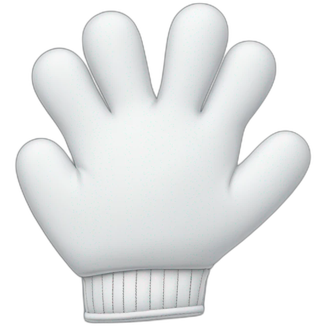 white mickey mouse glove emoji