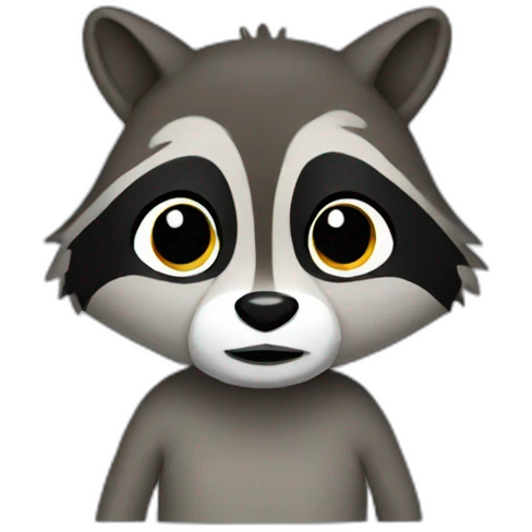 raccoon man emoji